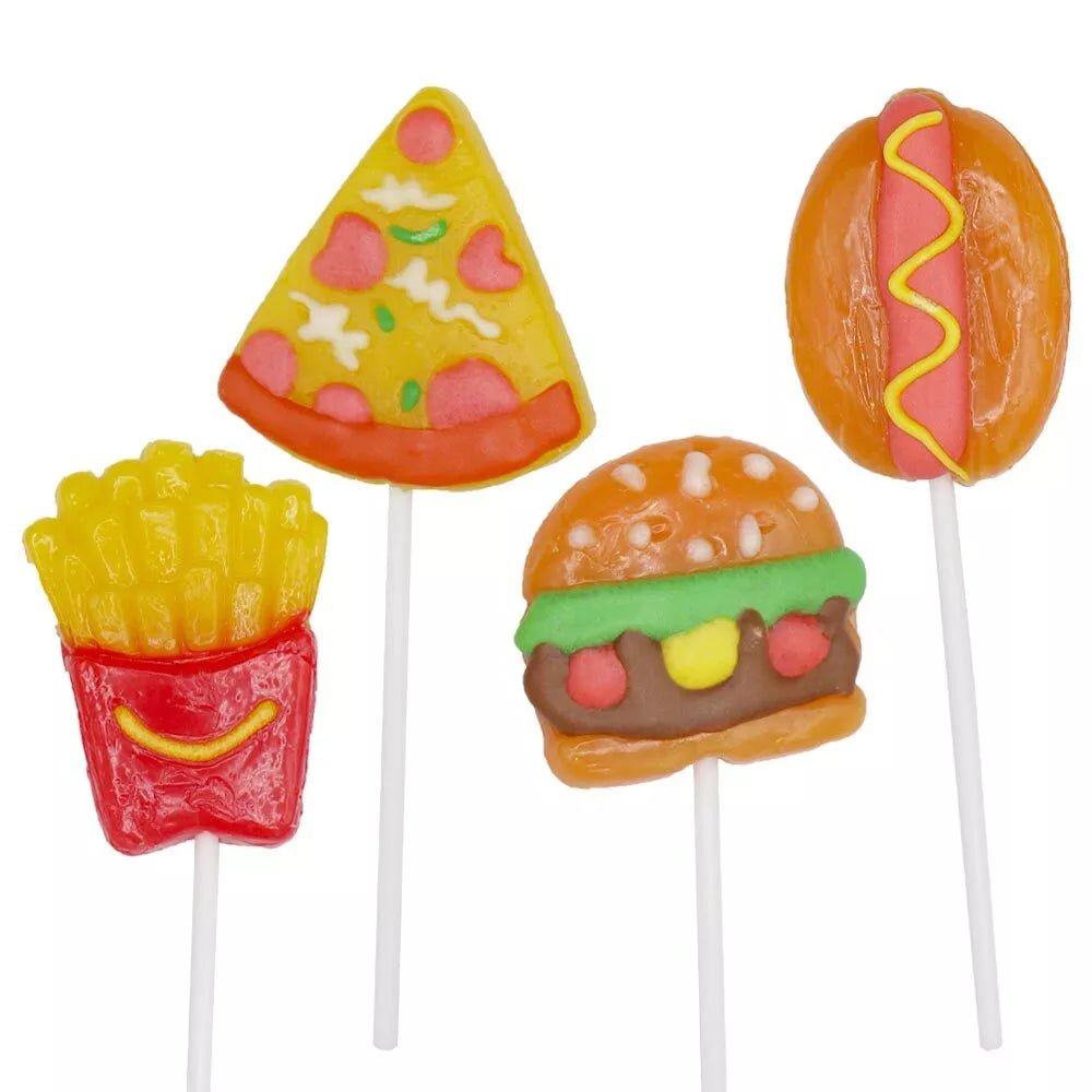 Candy Realms Fast Food Pops 50g - Candy Mail UK