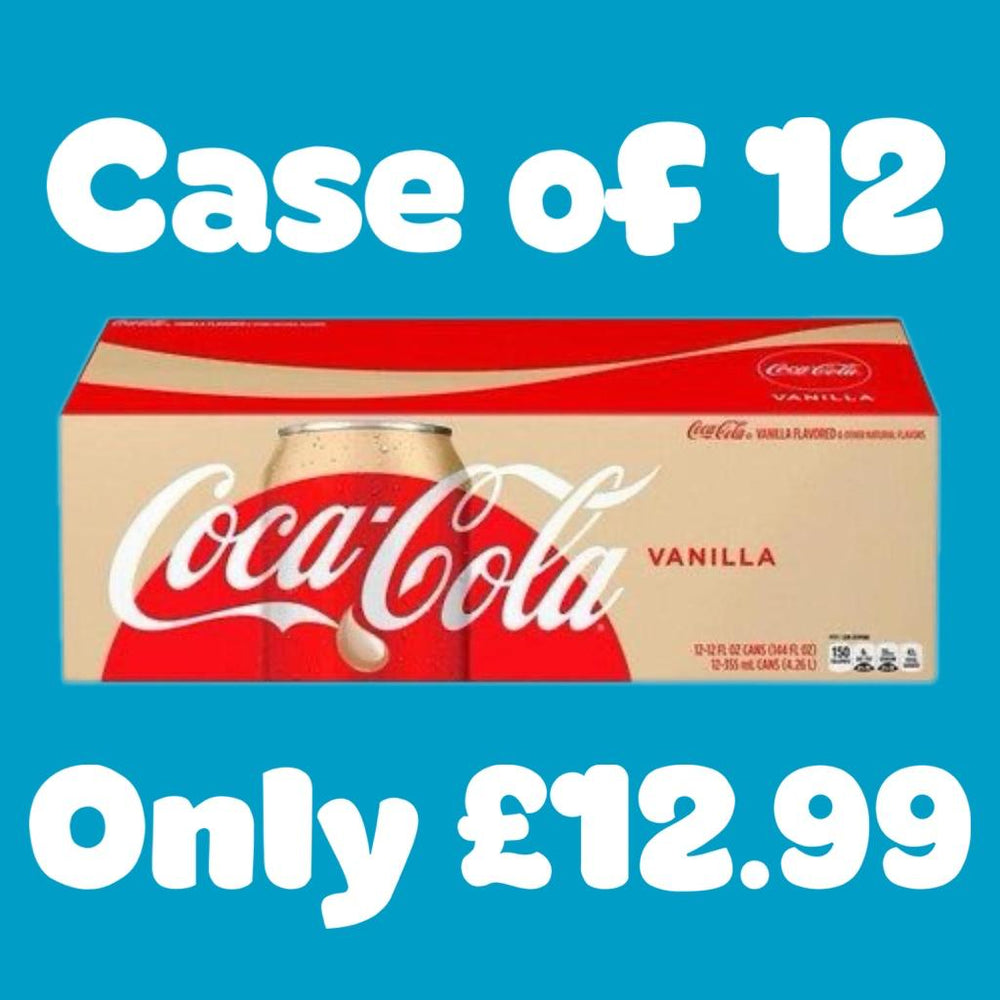 Case of 12 Vanilla Coke 355ml - Candy Mail UK