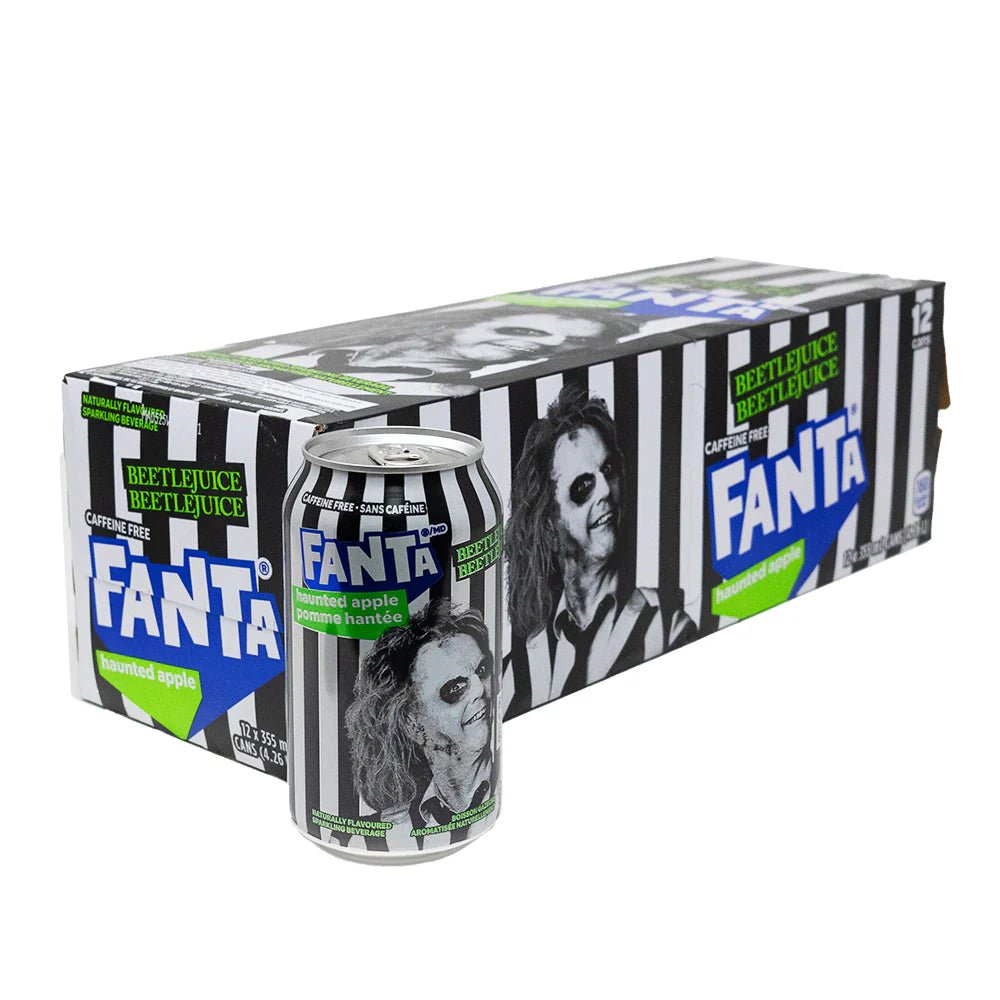 Case of Beetlejuice Haunted Apple Fanta 12 x 355ml Limited edition - Candy Mail UK