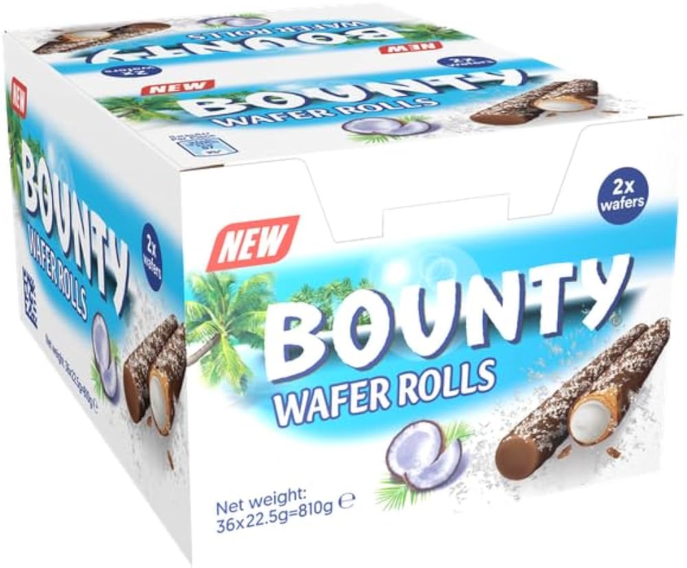 Case of Bounty Wafer Roll (Dubai) 24x 22.5g (Pre-Order) - Candy Mail UK