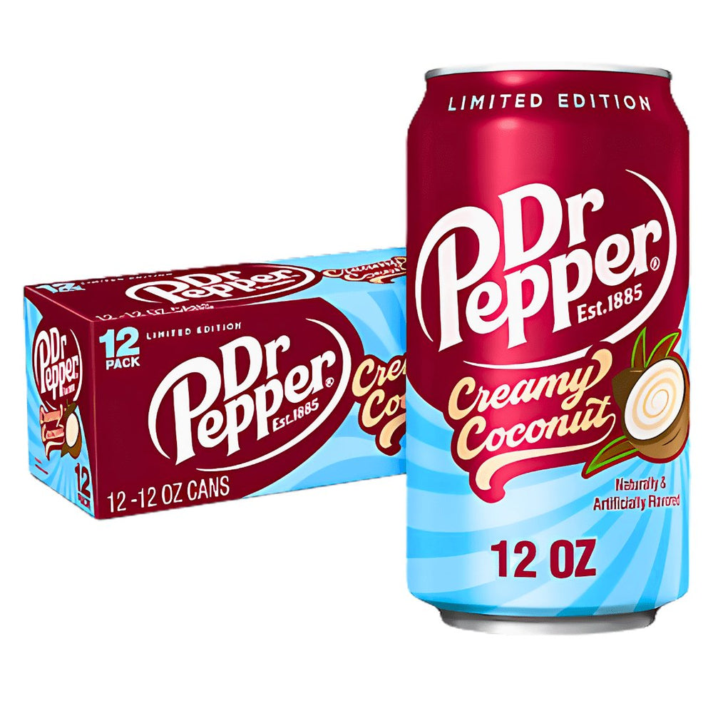 Case of Dr.Pepper Creamy Coconut 12 x 330ml (Pre - Order) - Candy Mail UK