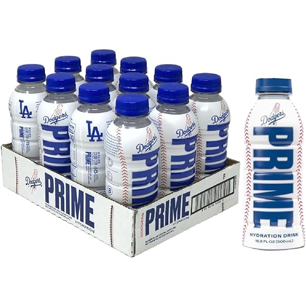 Case of LA Dodgers White Bottle 12 x 500ml USA - Candy Mail UK