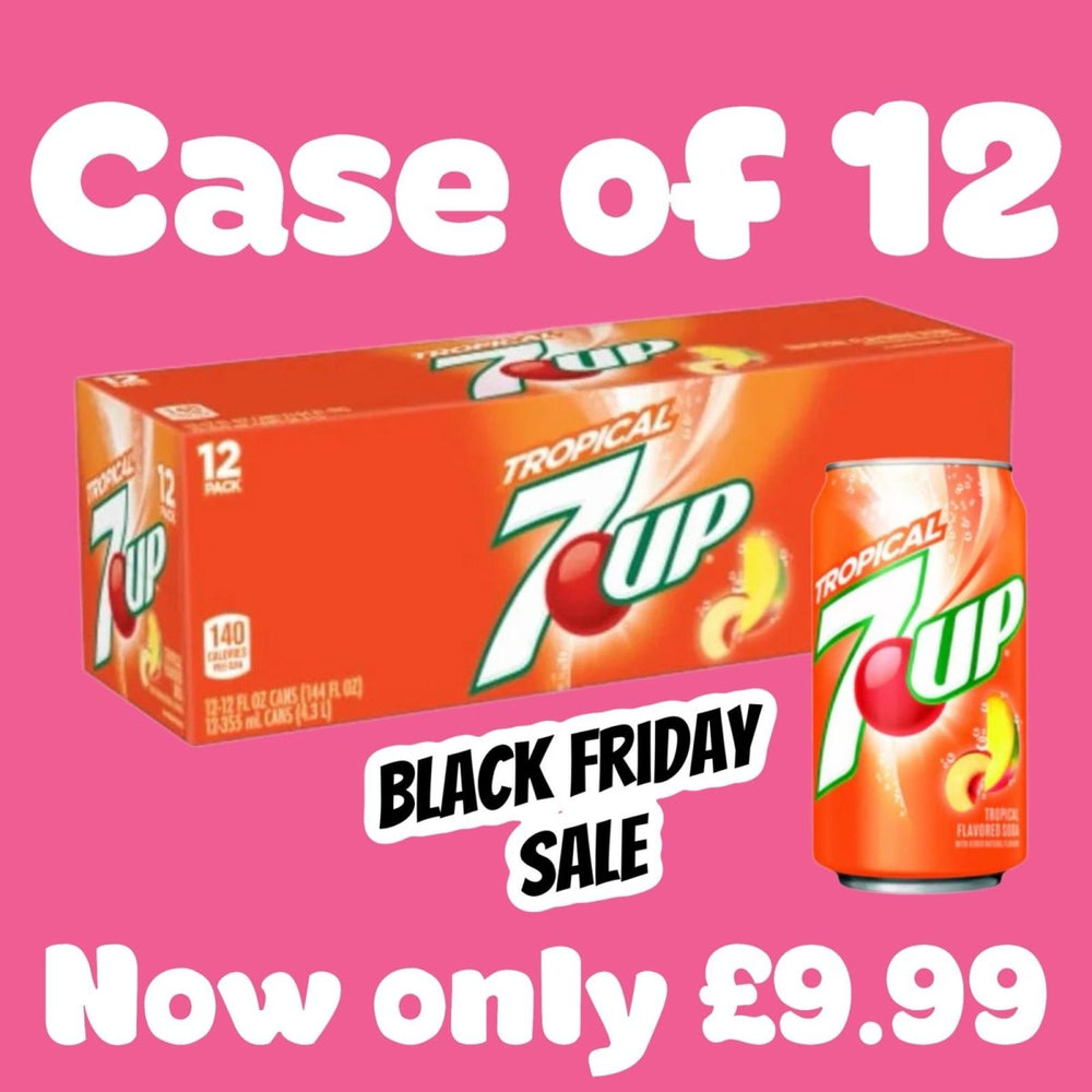 Case of Tropical 7up 12 x 330ml - Candy Mail UK