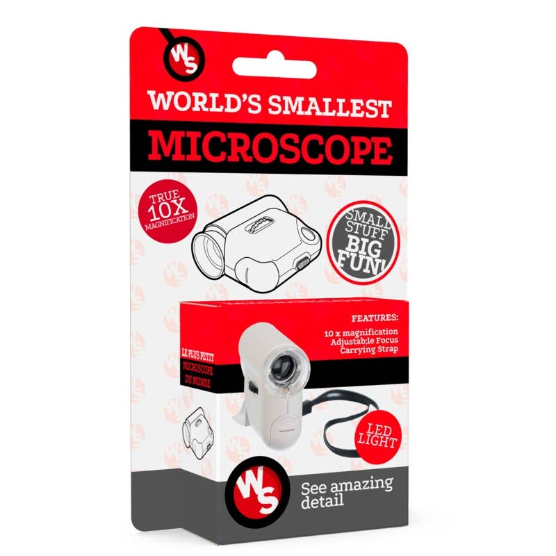 
                  
                    World's Smallest Microscope – Mini LED Microscope with 10x Magnification
                  
                