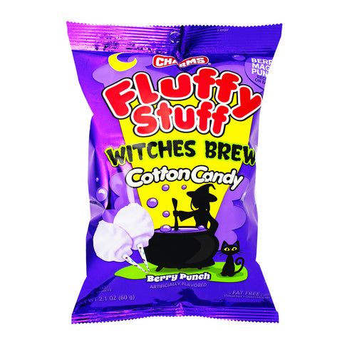 Charms Fluffy Stuff Witches brew Cotton Candy 60g product packaging