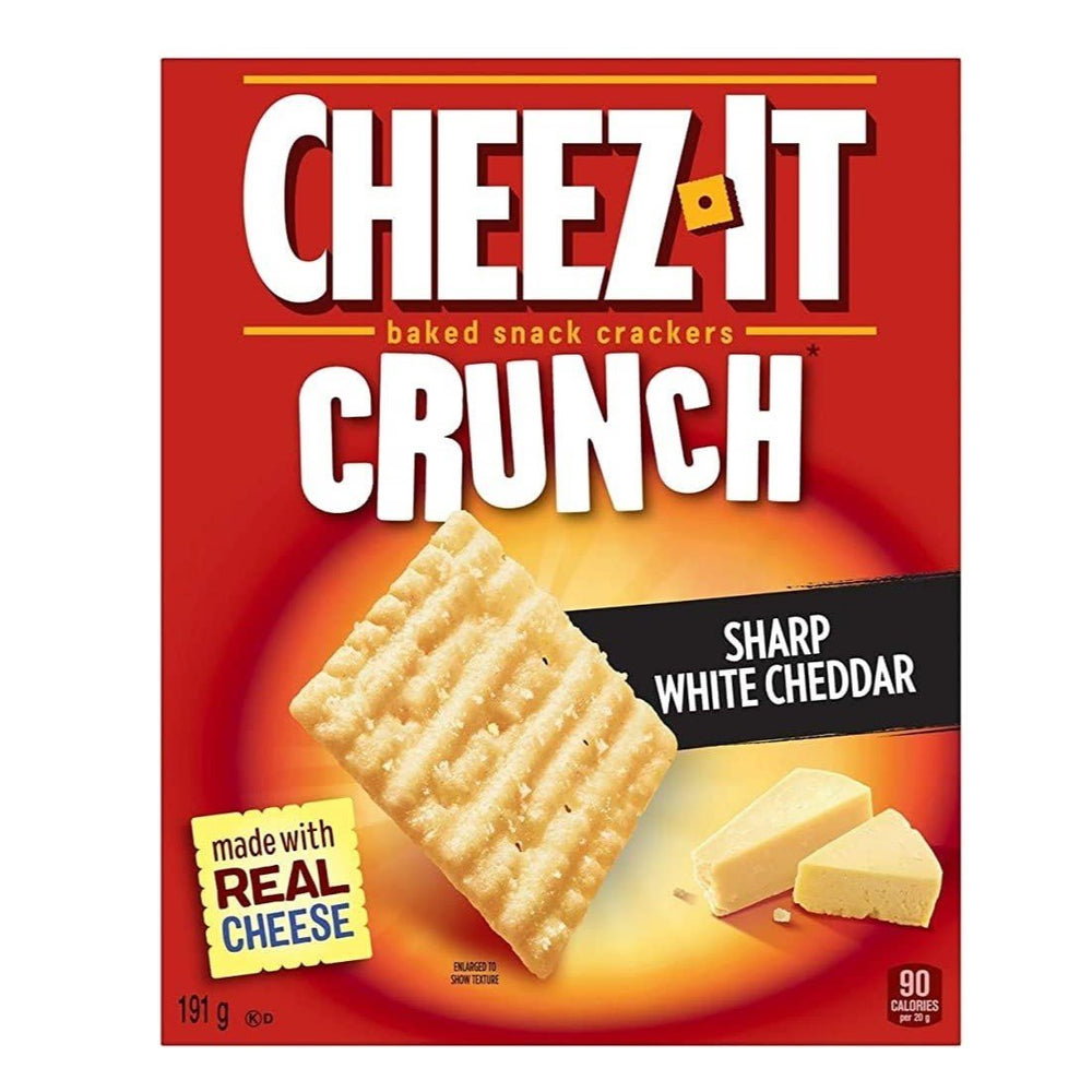 Cheez It Crunch Sharp White Cheddar (Canada) 191g - Candy Mail UK