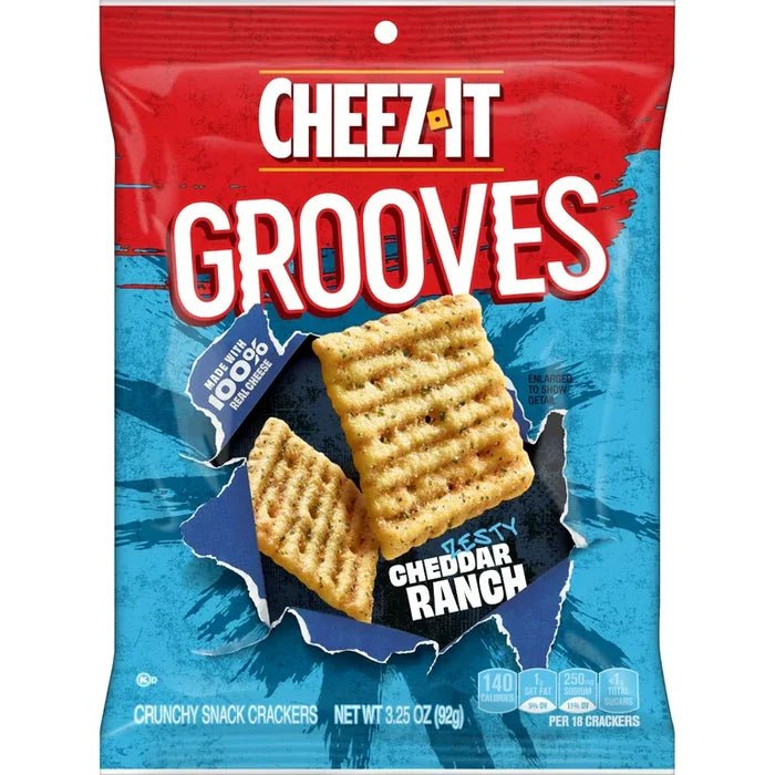 Cheez It Grooves Cheddar Ranch 92g - Candy Mail UK