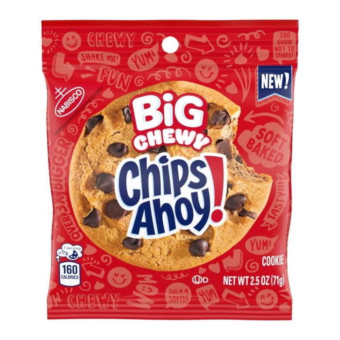 Chips Ahoy! Big Chewy Chips Ahoy Cookie 71g - Candy Mail UK