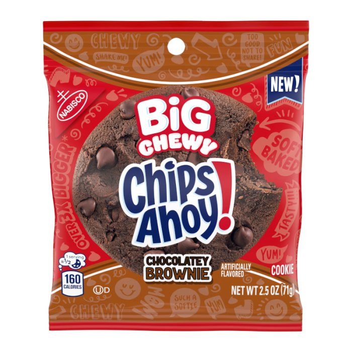 Chips Ahoy Big Chewy Chocolatey Brownie Cookie 71g - Candy Mail UK