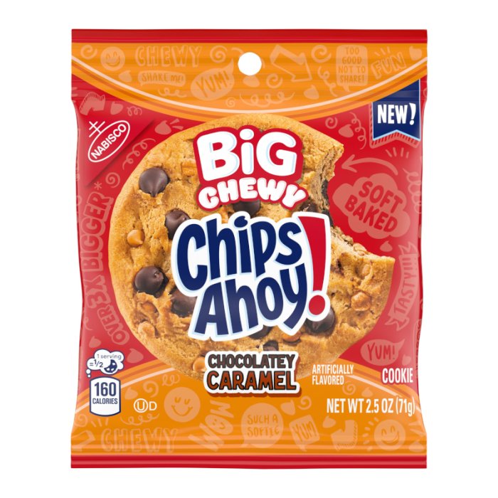 Chips Ahoy Big Chewy Chocolatey Caramel Cookie 71g - Candy Mail UK