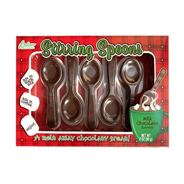 Chocolate Stirring Spoons Milk Chocolate Covered 85g - Candy Mail UK