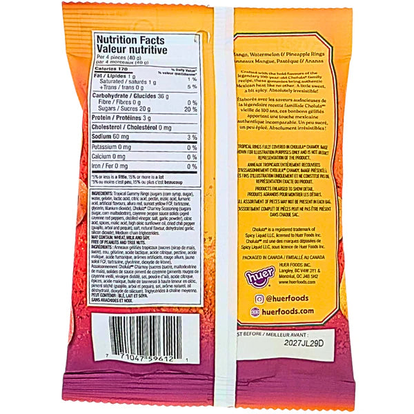
                  
                    Cholula Chamoy Tropical Ring Mix 100g
                  
                