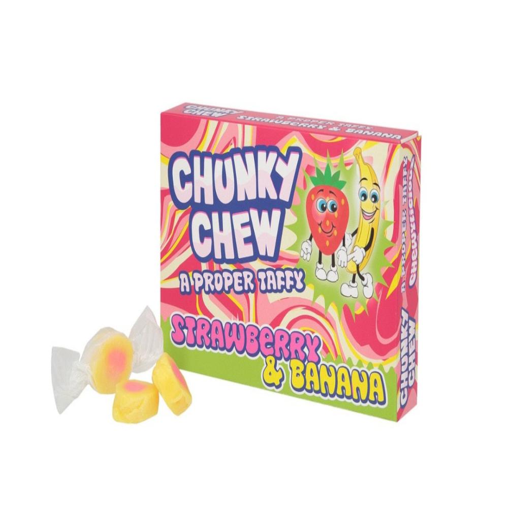 Chunky Chew Strawberry & Banana 100g - Candy Mail UK