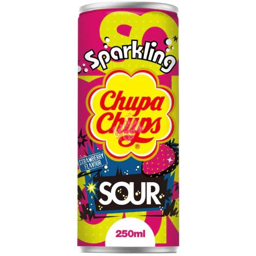 Chupa Chupa Sparkling Sour Strawberry Flavour 250ml - Candy Mail UK