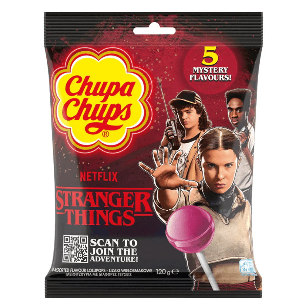 Chupa Chups Stranger Things Mystery Flavor Pack 120g - Candymail UK