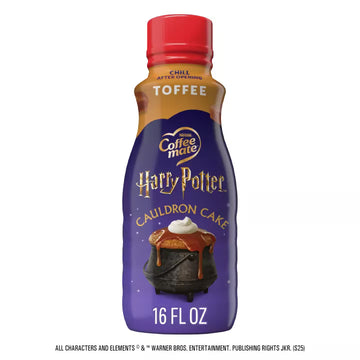 Coffee Mate Harry Potter Cauldron Cake Toffee Flavored Creamer 473ml (Best Before October 2026)
