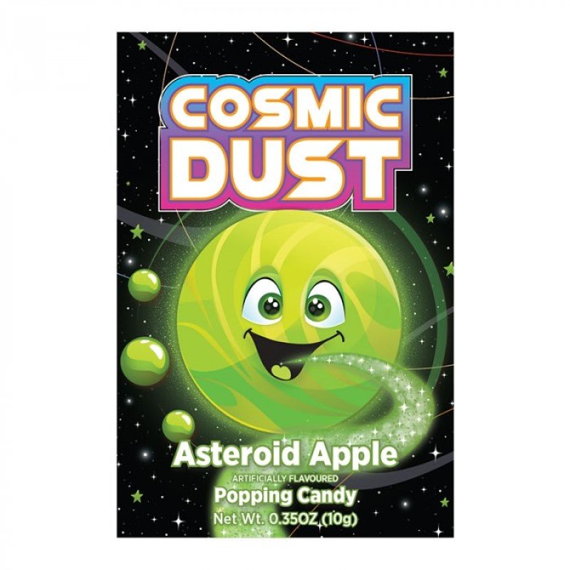 Cosmic Dust Asteroid Apple Popping Candy 10g - Candy Mail UK