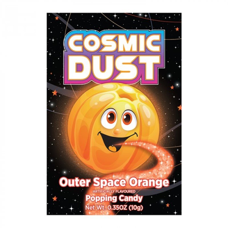 Cosmic Dust Outer Space Orange Popping 10g - Candy Mail UK