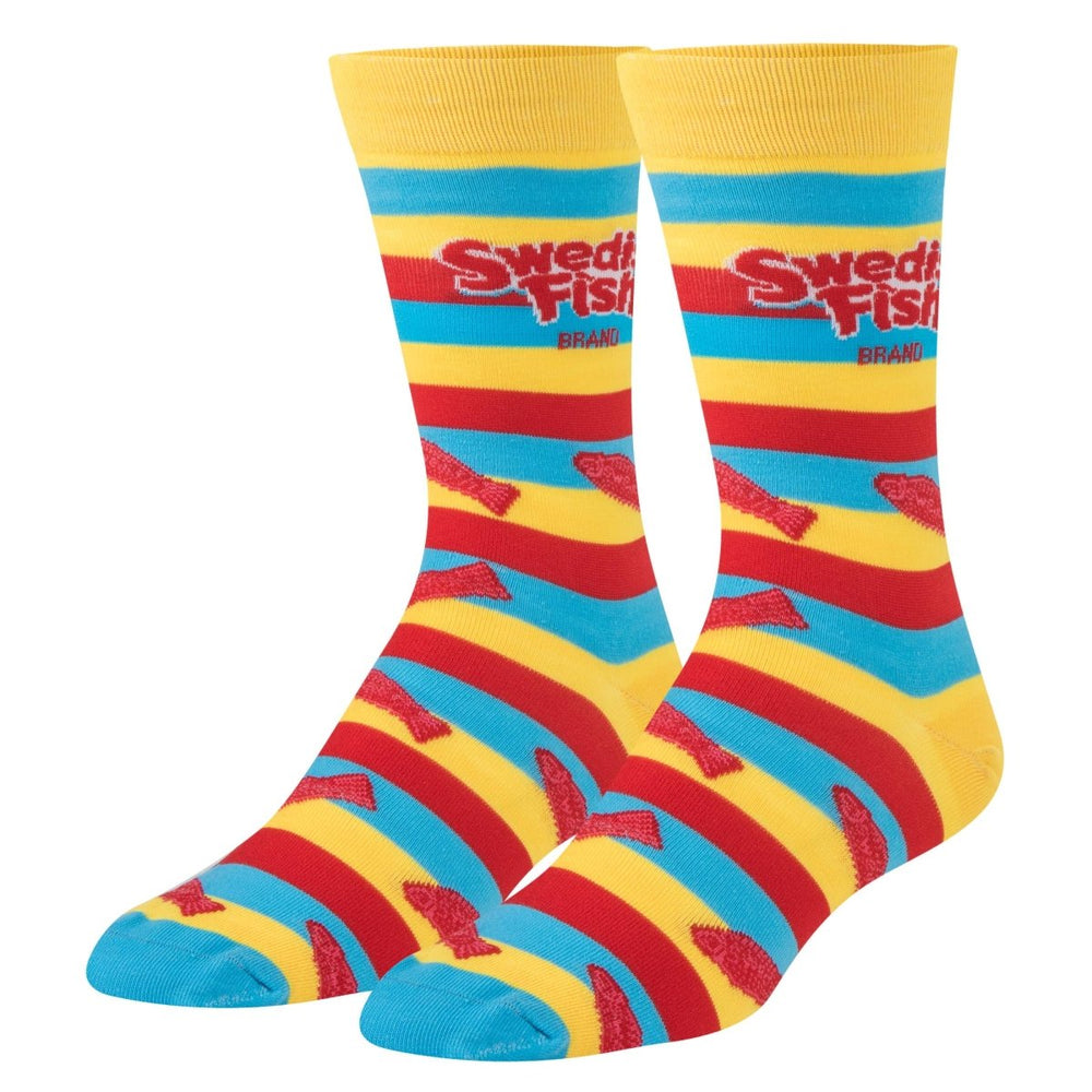 
                  
                    Crazy Socks - Mens Crew - Swedish FishStripes Socks - Candy Mail UK
                  
                