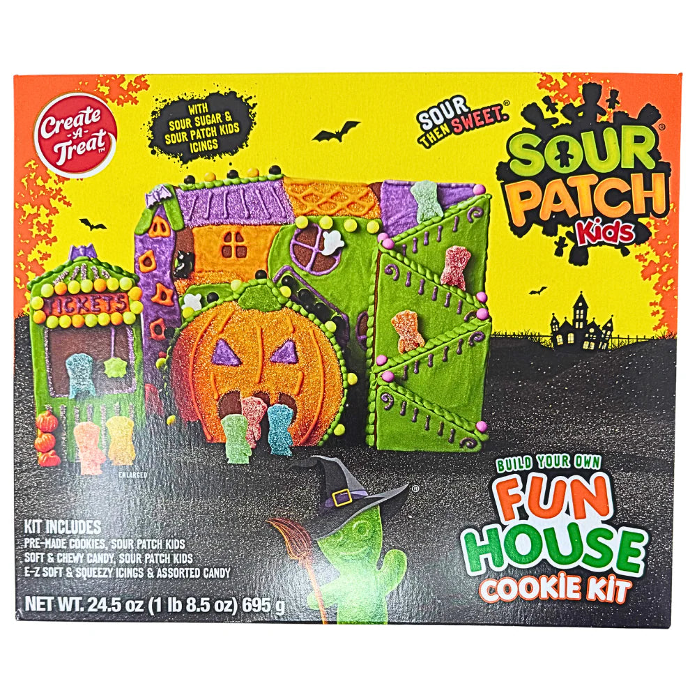Sour Patch Kids Build Your Own Hun House Cookie Kit 695g - Candymail UK