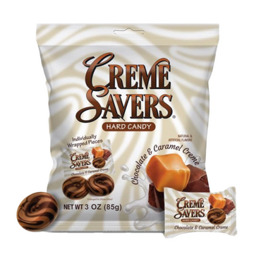 Creme Savers Hard Candy Chocolate & Caramel Creme 85g