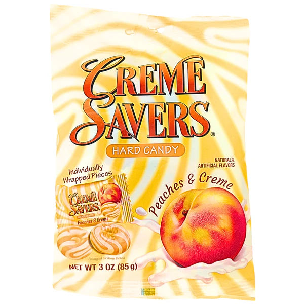 
                  
                    Creme Savers Hard Candy Peaches & Creme 85g
                  
                