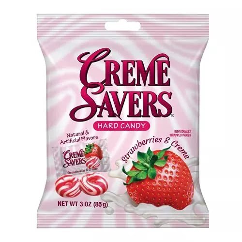 Creme Savers Strawberries and Creme 85g - Candy Mail UK