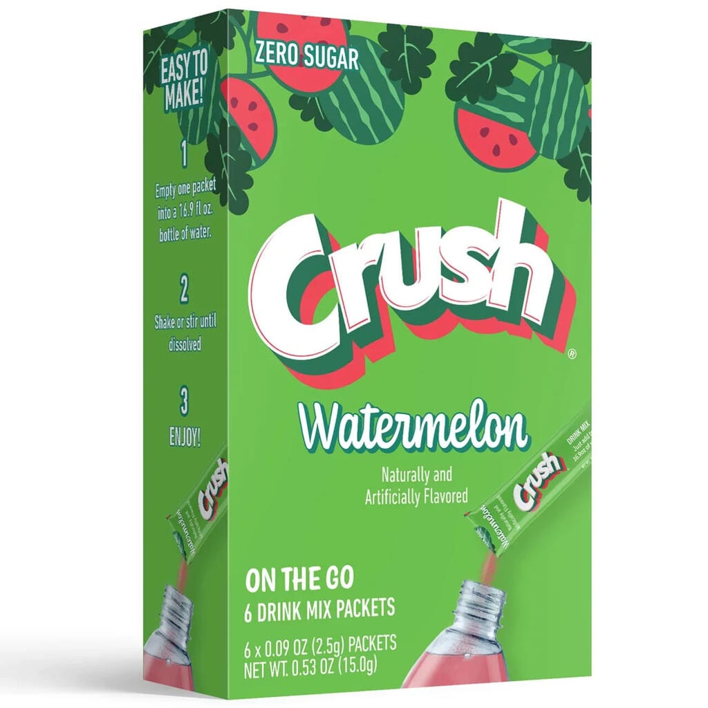 Crush Singles To Go Watermelon 6 Pack 15.6g - Candy Mail UK