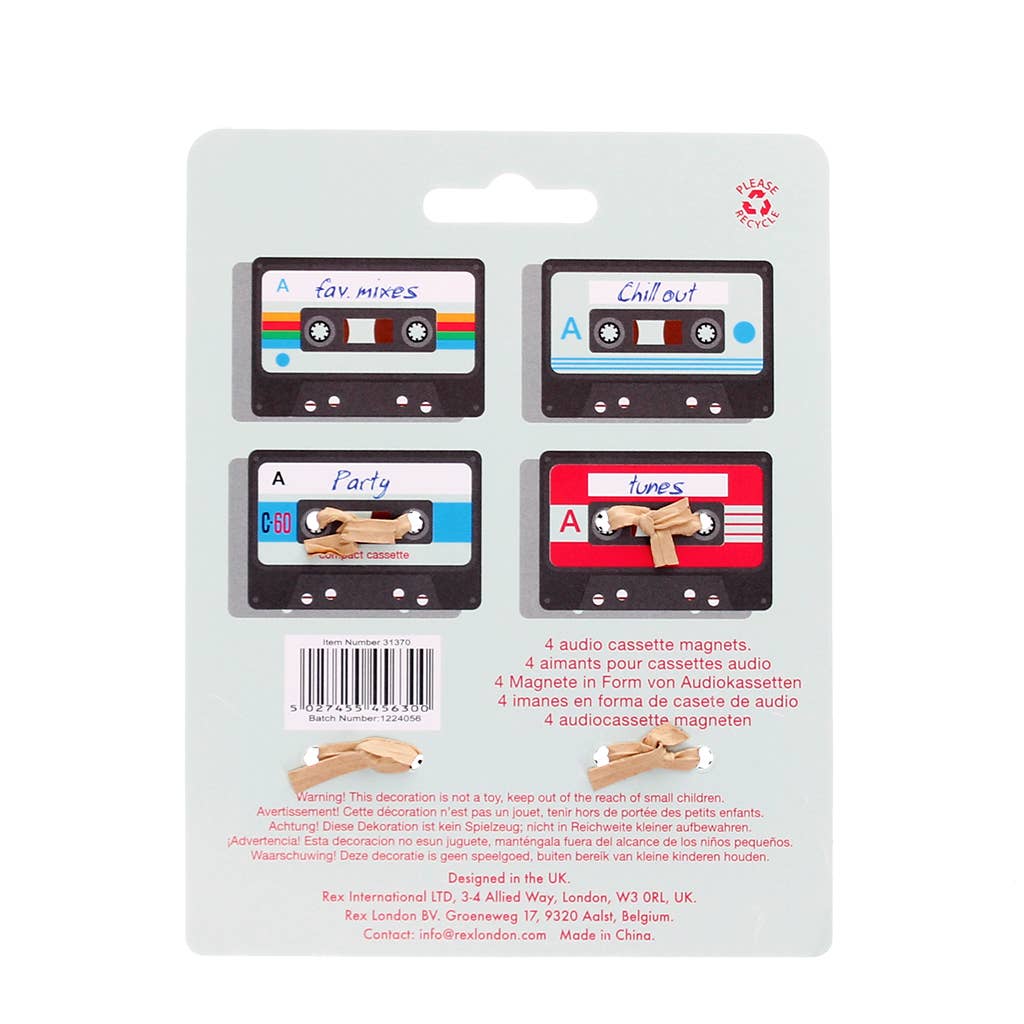 
                  
                    Mini music magnets (set of 4) - Cassette
                  
                