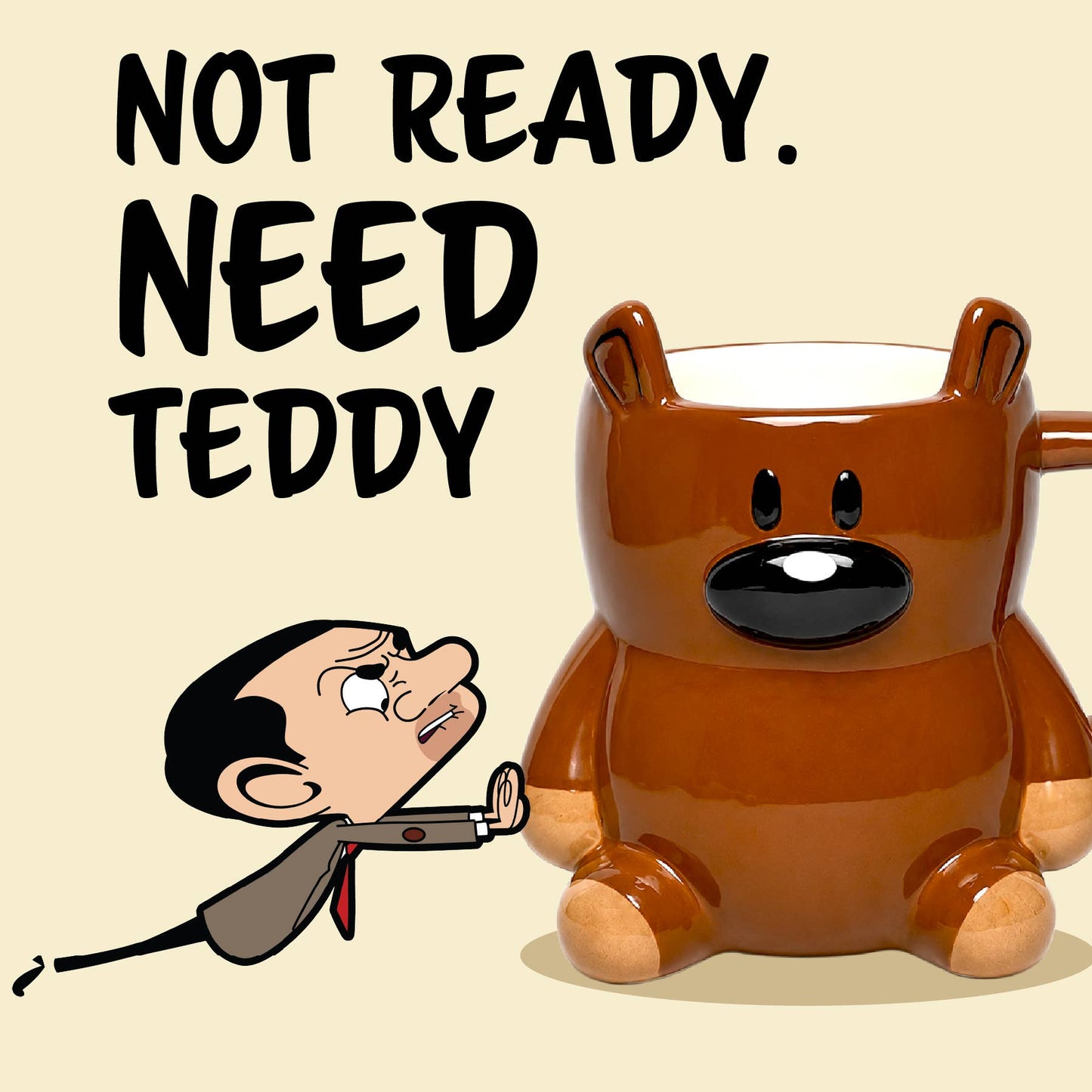 
                  
                    Mr Bean Teddy Mug – Officially Licensed 480ml Ceramic Mug
                  
                