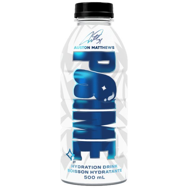 (DAMAGED BOTTLE) Auston Matthews V2 Prime Hydration Limited Edition Canadian Exclusive 500ml - Candy Mail UK