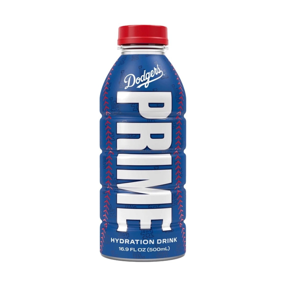 (Damaged Bottle) LA Dodgers Blue Limited Edition Prime Hydration 500ml - Candy Mail UK