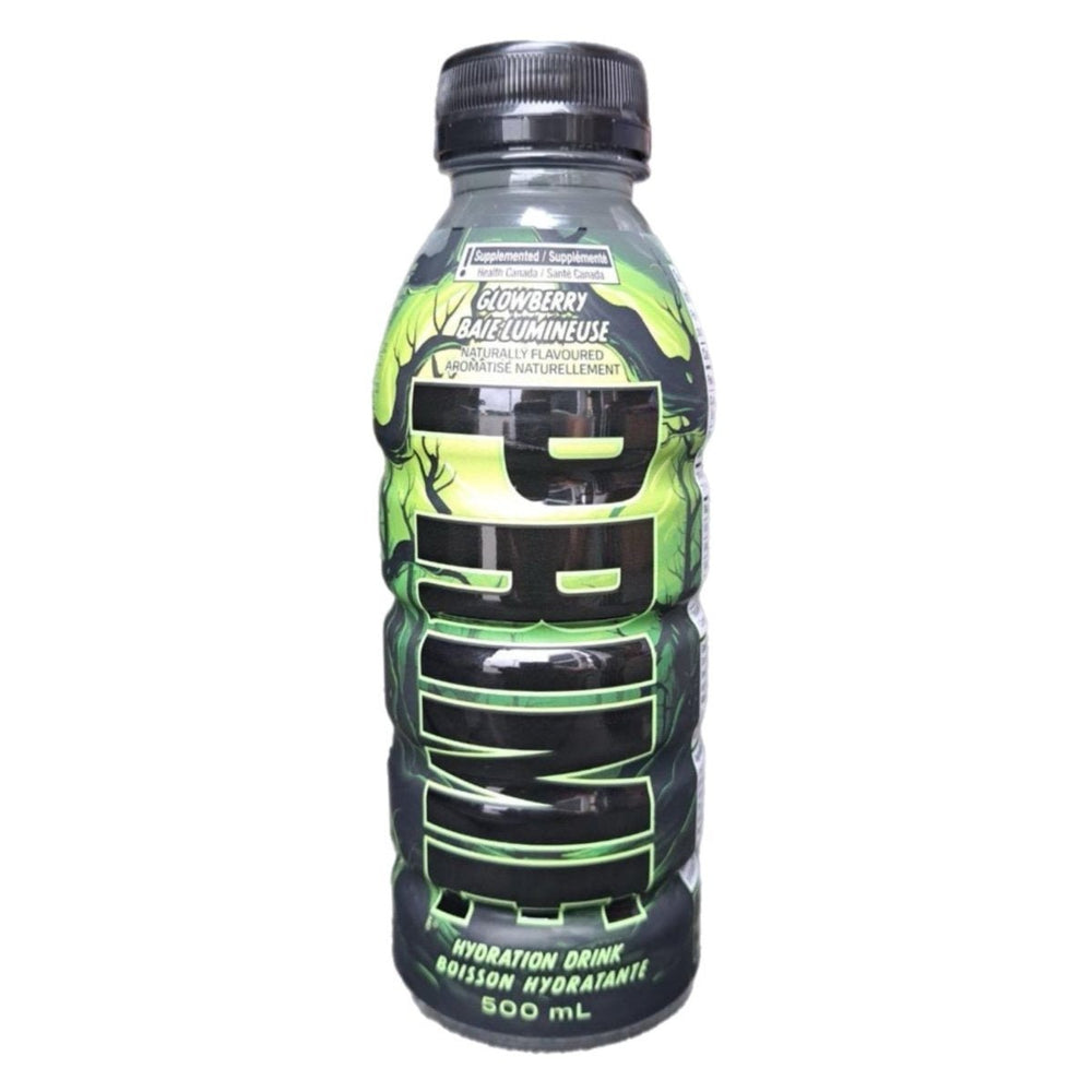 (DAMAGED BOTTLE) Prime Hydration By Logan Paul x KSI - Glowberry 500ml - Candy Mail UK