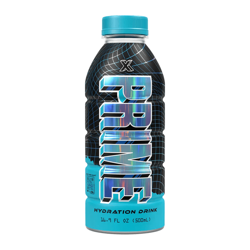 (DAMAGED BOTTLE) USA HOLO Prime Hydration ‘X’ Limited Edition 500ml - Candy Mail UK