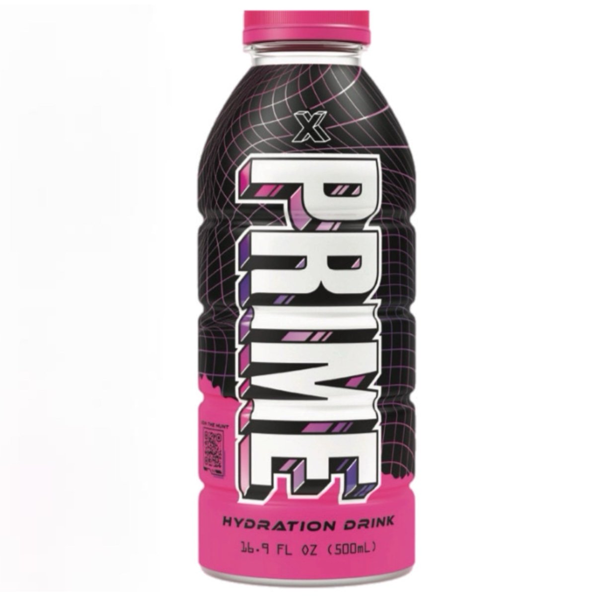 (Damaged Bottle) USA Prime Hydration Pink ‘X’ Limited Edition 500ml - Candy Mail UK