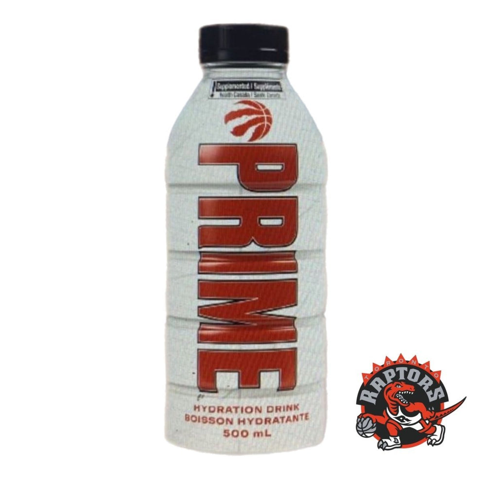 (DAMAGED BOTTLE) White Toronto Raptors Prime Limited Edition x 500ml - Candy Mail UK