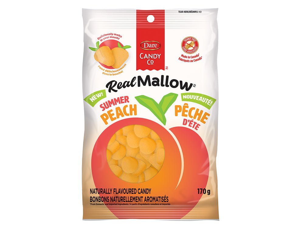 Dare Candy Co Real Mallow Summer Peach (Canada) 170g - Candy Mail UK