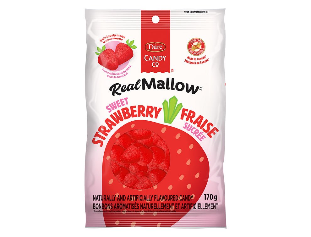 Dare Candy Co Real Mallow Sweet Strawberry (Canada) 170g - Candy Mail UK