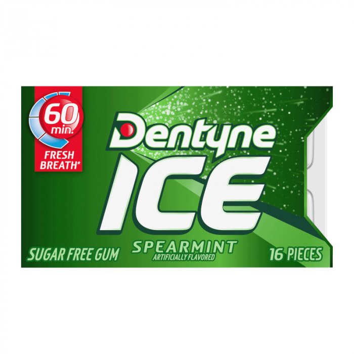 Dentyne ICE Spearmint Gum - Candy Mail UK