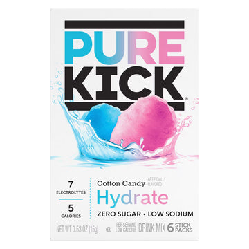 Pure Kick Cotton Candy Singles To Go 15g