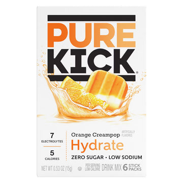 Pure Kick Orange Cream Pop Singles To Go 15g