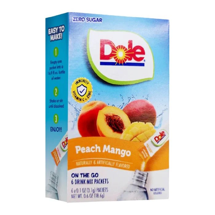 Dole Singles To Go Peach Mango 18g - Candy Mail UK