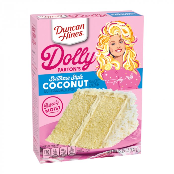 Duncan Hines Dolly Parton's Southern Style Coconut Cake Mix 15.25oz 432g - Candy Mail UK