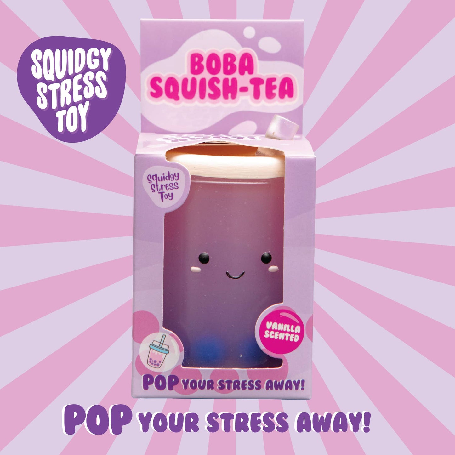 
                  
                    Boba Squish-Tea Stress Toy – Vanilla Scented Bubble Tea Squishy
                  
                
