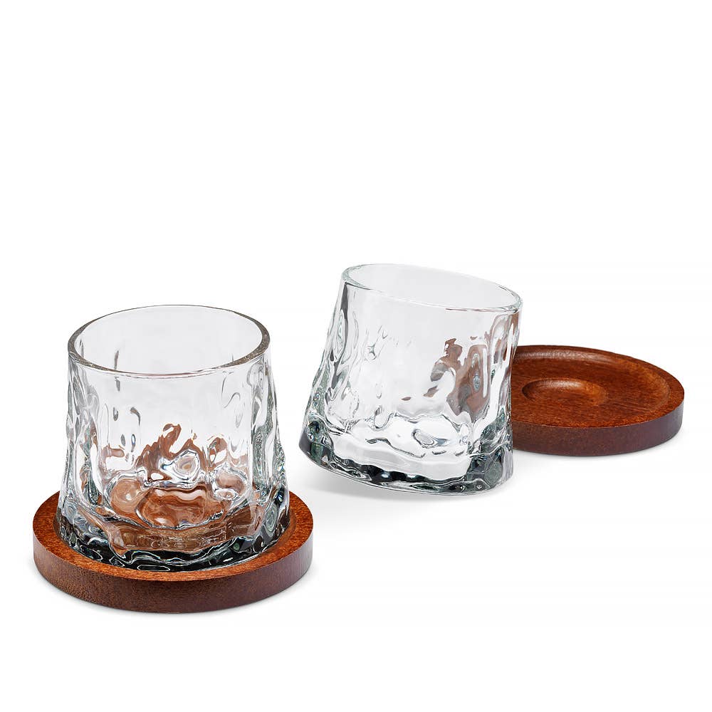 
                  
                    Rotating Whisky Glasses with Coaster Set of 2
                  
                