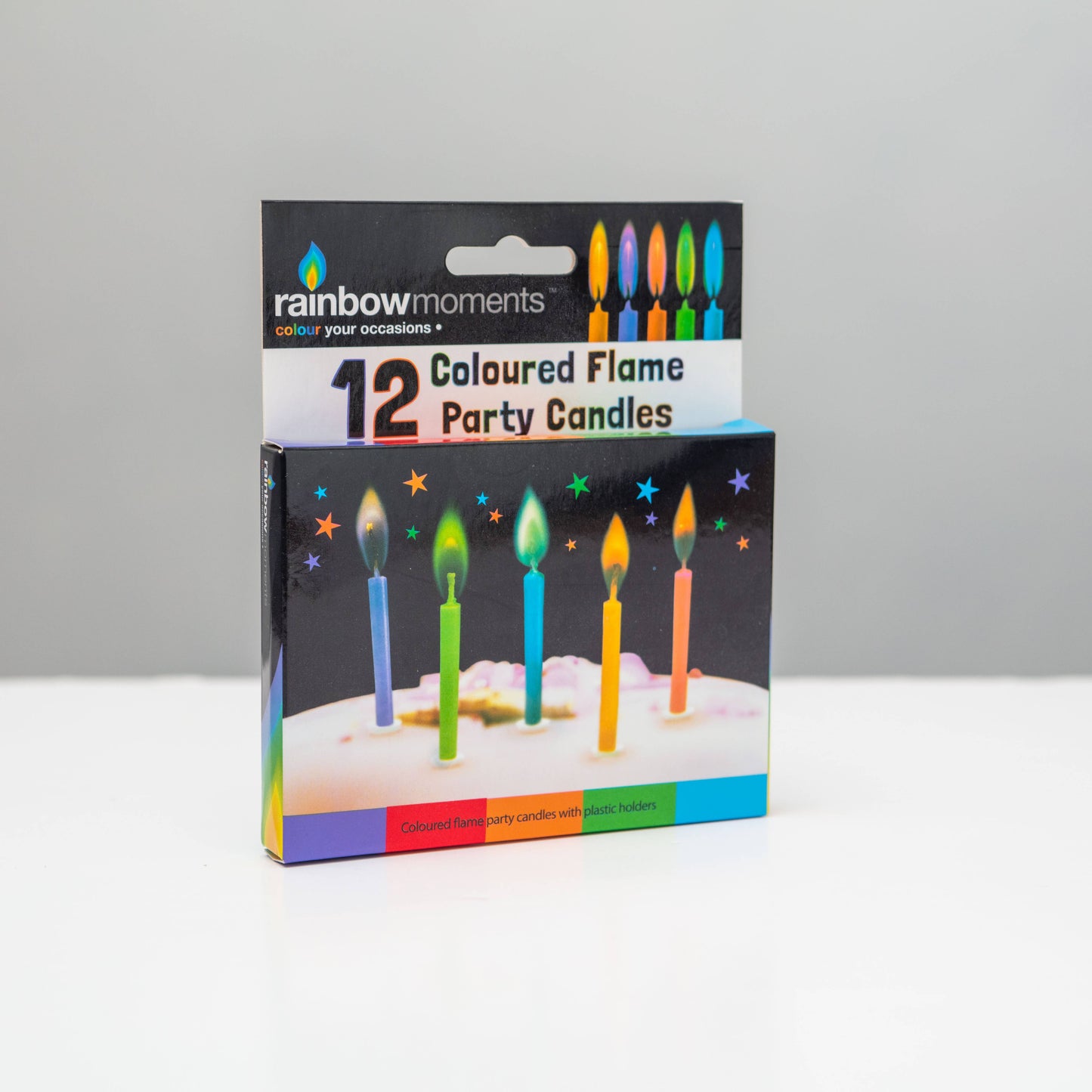 
                  
                    Colour Flame Birthday Candles – 12 Pack, 6 Flame Colours
                  
                