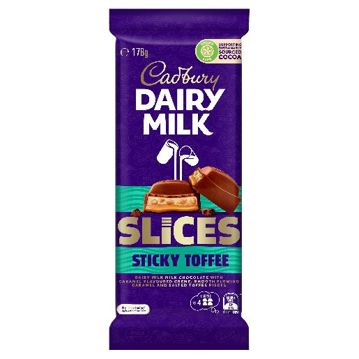 Dairy Milk Slices Sticky Toffee (Australia) 178g