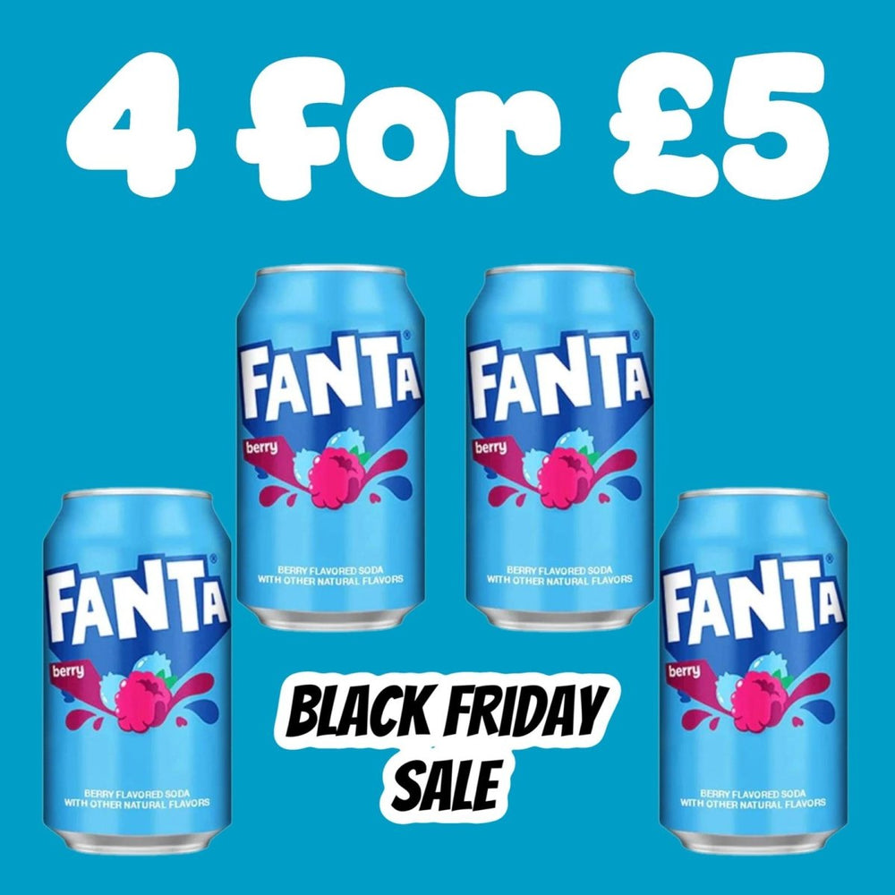 Fanta Berry Soda 355ml Best Before December 4 for £5 - Candy Mail UK