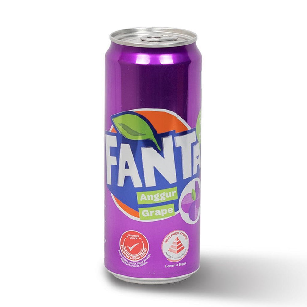 Fanta Grape Slim Can (Malaysia) 320ml Best Before (14/07/24) - Candy Mail UK