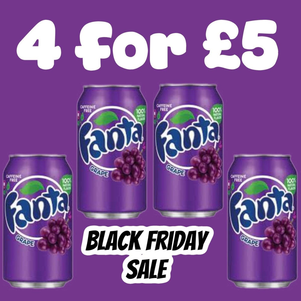 Fanta Grape Soda 355ml Best Before December 4 for £5 - Candy Mail UK